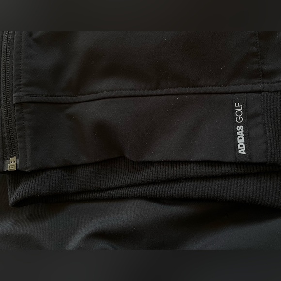 Adidas Golf Men’s Lightweight Full Zip Jacket Black/Gray w/Legends Logo; Size XL - Picture 4 of 10